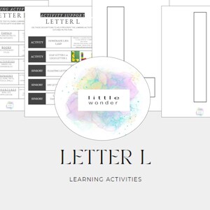 Carta da Semana L- Atividades de aprendizagem para crianças pequenas- Download digital- Currículo pré-escolar
