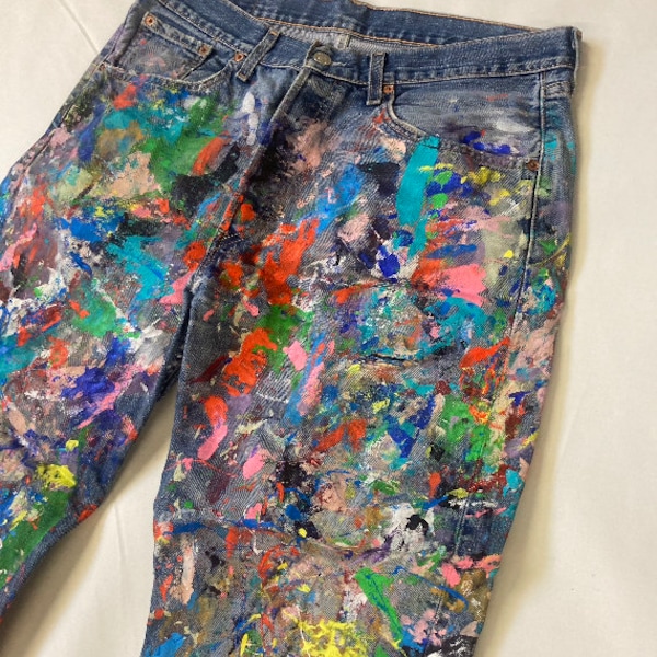 jeans Levi's customized by artist