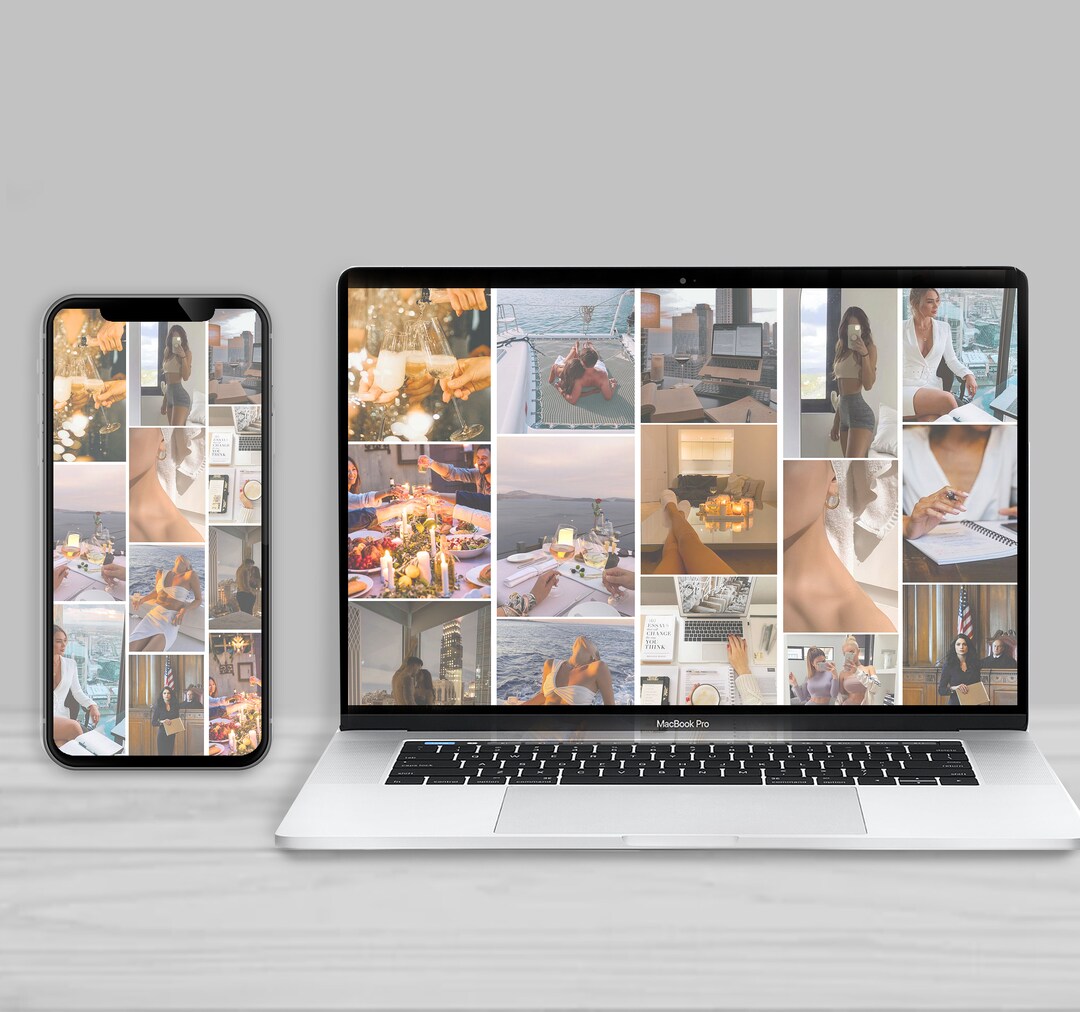 Vision Board Desktop & Phone Background - Etsy