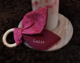 Personalized crackling ears, gripping toy, crackling toy, baby toy DIY with name, gripping ring, gift for birth, baptism, baby shower