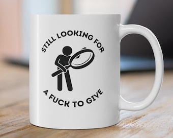 Idgaf Mug: Snarky Sarcastic Coffee Mug, Funny Novelty Gift