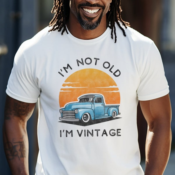 Veroudering shirt, grappige T-shirts over ouder worden, grappige veroudering cadeau Tee, grappige oude persoon T-shirt cadeau, ouderdom gag cadeau, ik ben niet oud, ik ben vintage tee