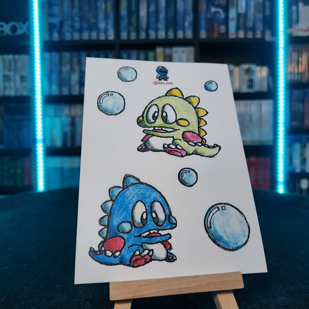 Bubble Bobble Cut Sticker Sheet - Etsy Australia