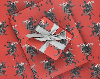 Krampus Christmas Wrapping Paper