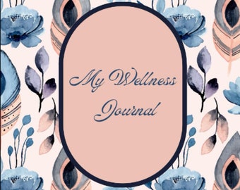 Wellness journal affirmation planner what am I grateful for journal notebook positivity habit tracker period tracker health and wellbeing