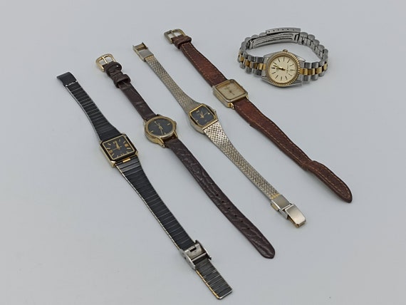 Lot of 5 Vintage Orient Watch Set, Classic Gold a… - image 1