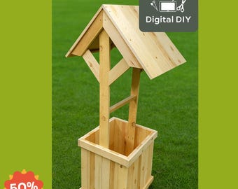 Octagonal Wishing Well Planter