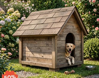 DIY屋外犬小屋設計図（PDF版）