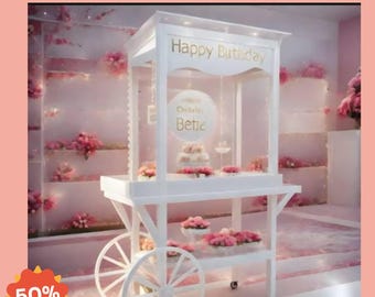 DIY Wooden Birthday Cart Plan with Canopy (PDF Download)