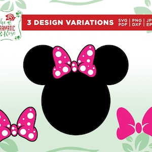Testa del mouse SVG, Arco svg, Mouse SVG, bambina svg, Arco del mouse SVG, cartone animato svg, bambini svg, boho svg, vacanze svg, onesie svg, cricut, vinile, cnc