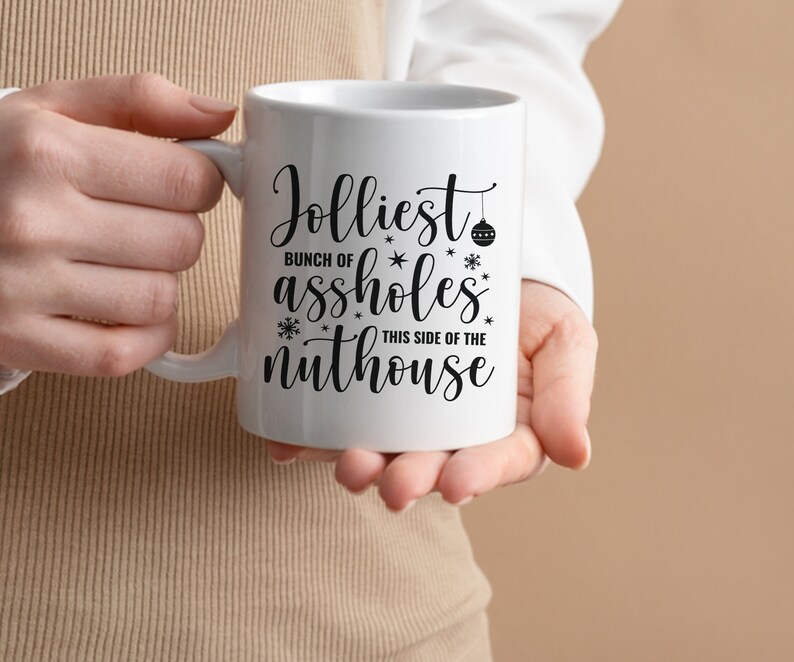 Jolliest Bunch of Assholes This Side of the Nuthouse Svg, Ugly Sweater ...