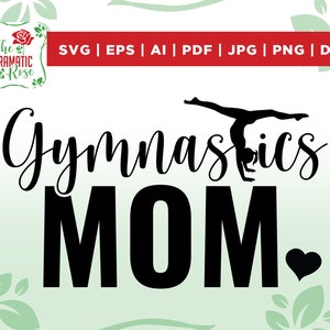 GYMNASTIEK MAMA SVG, Gymnastiek Mama Svg, Gymnastiek, Mama svg, Mama Image, Print Dtg, bestanden voor cricut, Digitale Download, Eps, Png, sublimatie
