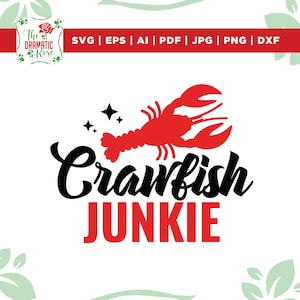 Crawfish Junkie svg, Cricut, Png, Svg, sublimation. High quality