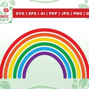 Rainbow Svg, Rainbow Clipart, Cortar archivos para Cricut, Silhouette, Clipart Instant Download, color svg, arco iris png, vinilo, svg, png, eps