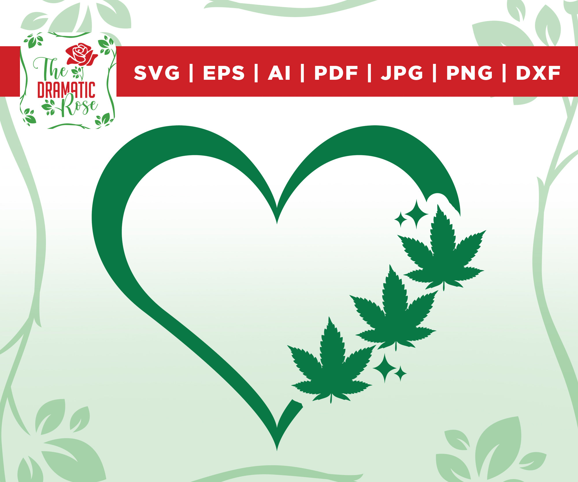 Cannabis heart svg - Etsy México, image size:2000x1668