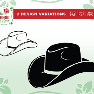 Cowboy Hut SVG, Hut SVG, Country Western SVG, Shirt Design svg, SVG, Png, Eps, Dxf Datei, Vinyl Plotterdatei, Silhouette Cut Files
