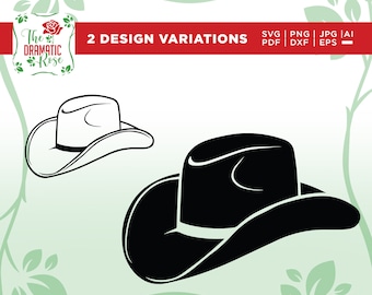 Cowboy Hat SVG, hat svg, Country Western SVG, shirt design svg, SVG, Png, Eps, Dxf file, vinyl cut file, cutting, Silhouette Cut Files