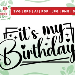 It's My Birthday Svg, Birthday Svg, Birthday Saying, Birthday Party ...