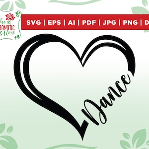 Herz SVG, TanzHerz Svg, Tanz Svg, Tanz Svg, Tanz svg, Tanz svg, Tanz Mama Svg, Tanz Clipart, Sport Svg