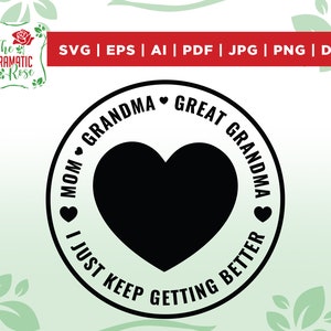 Overgrootmoeder SVG, oma svg, moeder svg, Overgrootmoeder Cadeau, Moederdag svg, SVG Bestanden voor Cricut, Liefde Svg, Cadeau voor mama, Cadeaus voor haar