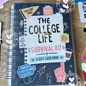 College Gift Card Book, 20 pages, Gift Card Book, Graduation, Graduation Gift, High School Graduation Gift. Gift Book