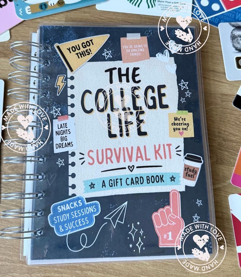 College Gift Card Book, Personalized, Personalized Gift Card Book, 20 pgs, Gift Card Book, Graduation Gift, High School Graduation Gift bild 1
