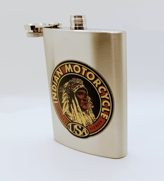 8oz Pioneer Message Stainless Steel Flask 8oz Pioneer Message Stainless Steel Flask