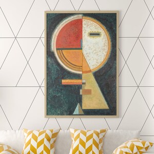 Unfester Ausgleich by Wassily Kandinsky, Modern, Abstract Bauhaus digital art, Office Art, Wall art, Art for Living Room, Art for Bedroom