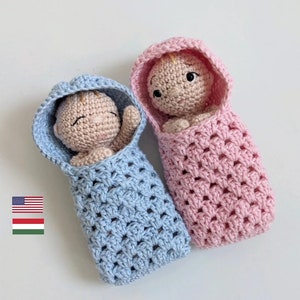 BABY DOLLS horgolt minta, amigurumi baba baba minta, PDF angol/magyar nyelven