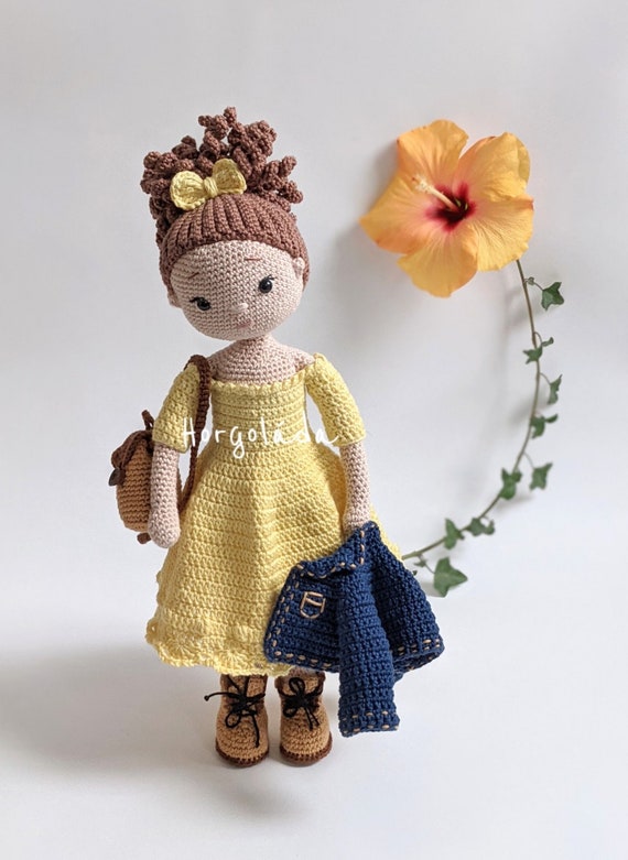 LOLA Crochet Doll Pattern Amigurumi Doll Pattern PDF English hungarian Etsy