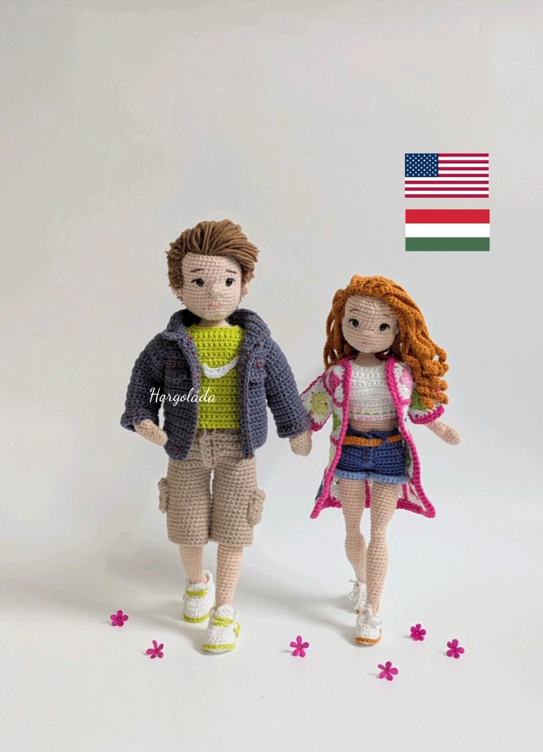 Barbi and Ben Pattern Bundle. Amigurumi Doll Pattern Bundle. Crochet ...
