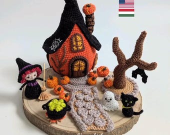 Pumpkin House Crochet Pattern Amigurumi Pumpkin House Pattern Crochet Pumpkin House Pattern PDF English/Hungarian