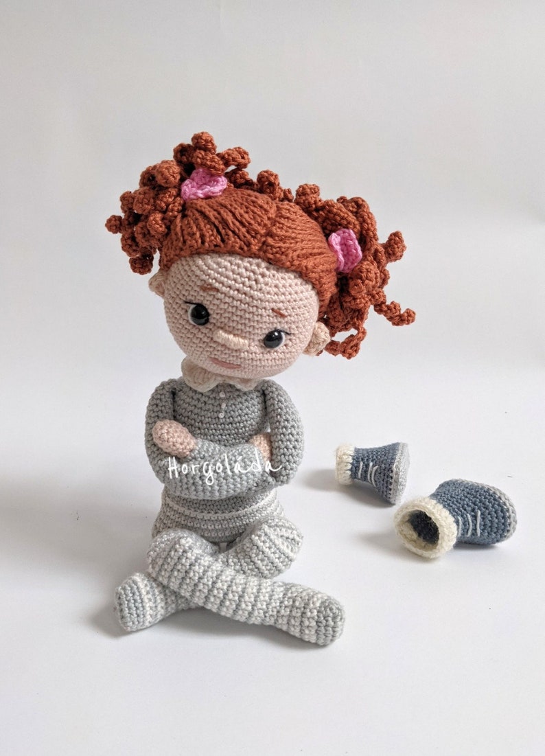 Penny doll crochet pattern. Amigurumi doll pattern image 4
