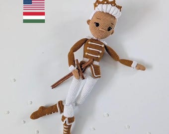 Prince Linzer Doll Crochet Pattern Doll Pattern Amigurumi Doll Pattern PDF English/Hungarian