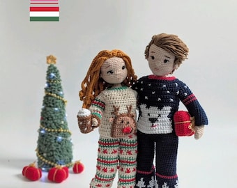 Barbi and Ben Pattern bundle. Amigurumi doll Pattern bundle. Crochet doll Pattern bundle. PDF English/Hungarian