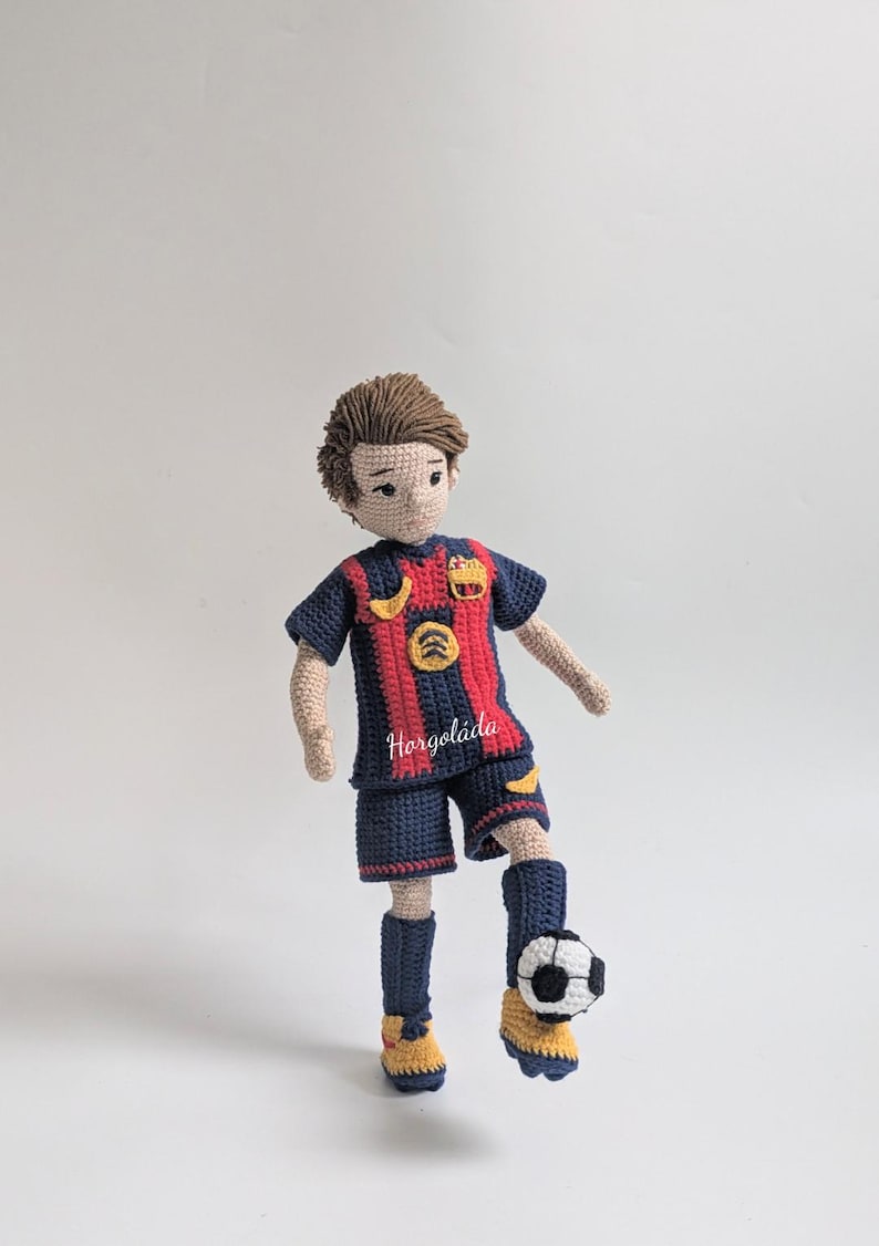 Ben in a Football Kit Crochet Doll Pattern Amigurumi Doll Pattern PDF ...