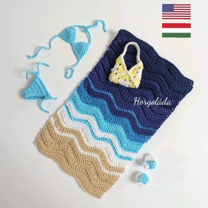 Outfit für Barbi Häkelanleitung. Amigurumi-Puppen Outfits Schnittmuster für eine Puppe 30 cm. Die Kleidung passt der von mir gehäkelten Barbi Puppe.