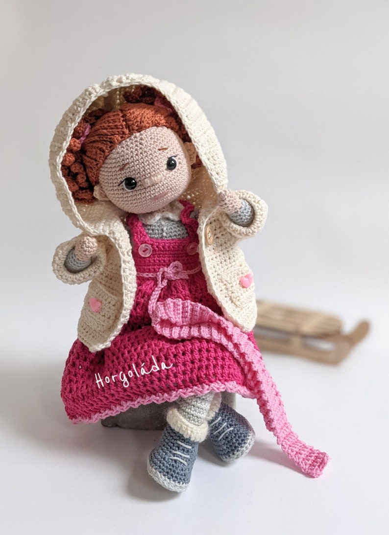 Penny doll crochet pattern. Amigurumi doll pattern image 3