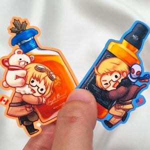 Adesivi Hetalia - APH North America Bros Whiskey (USA e Canada)