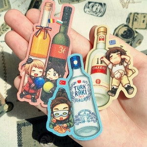 Adesivi Hetalia – APH Paesi Balcanici-Mediterranei (Grecia, Turchia, Romania e Bulgaria)