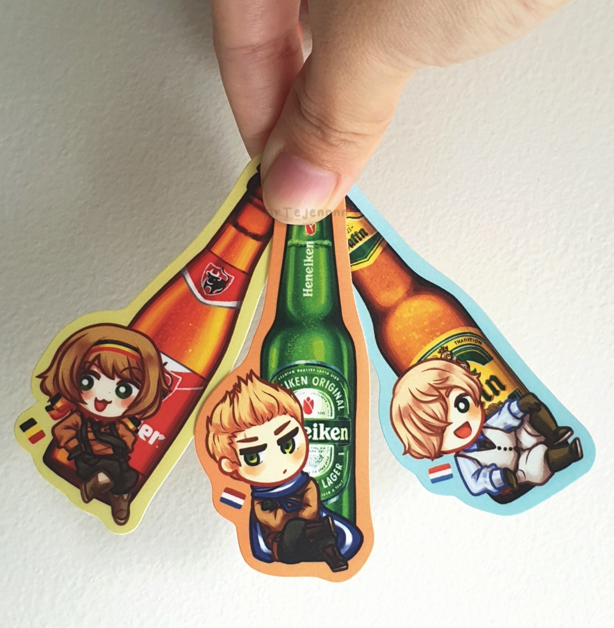 Hetalia stickers – APH Benelux Siblings Beer (Belgium, Netherlands, Luxembourg)