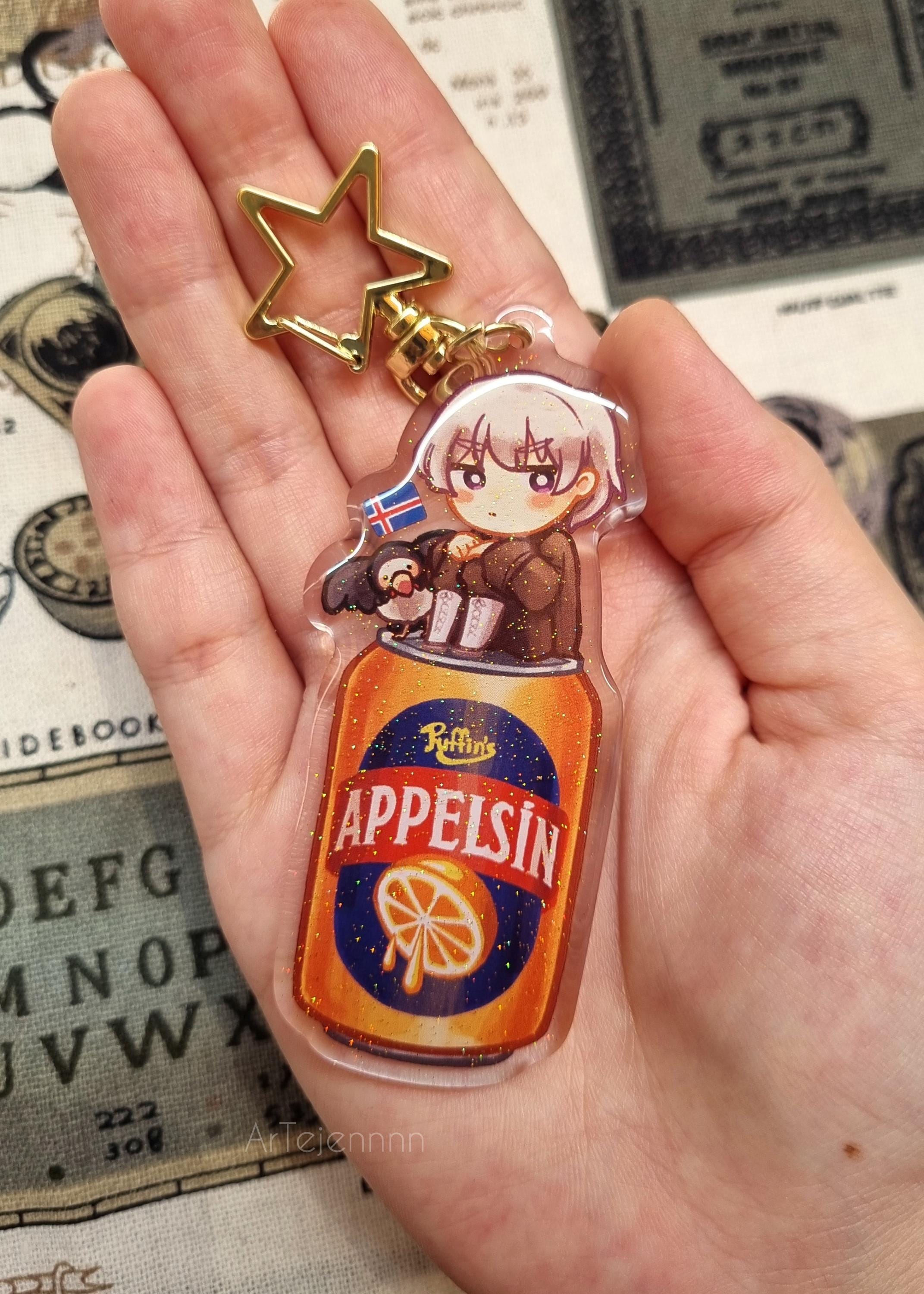Hetalia Keychain - APH Nordics Beverage Can (denmark, Iceland