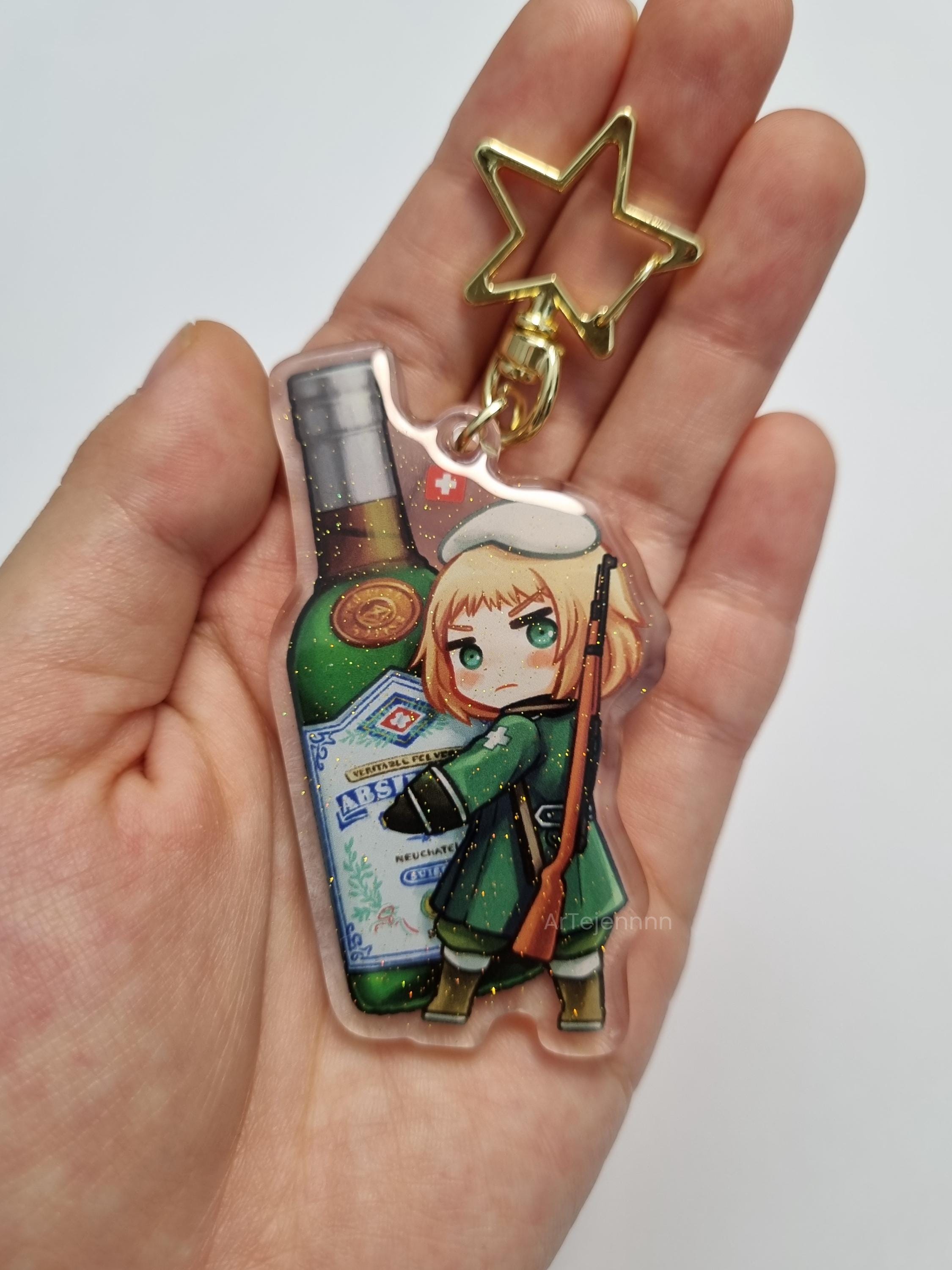 Hetalia Keychain – APH Western European Absinthe & Wine (france