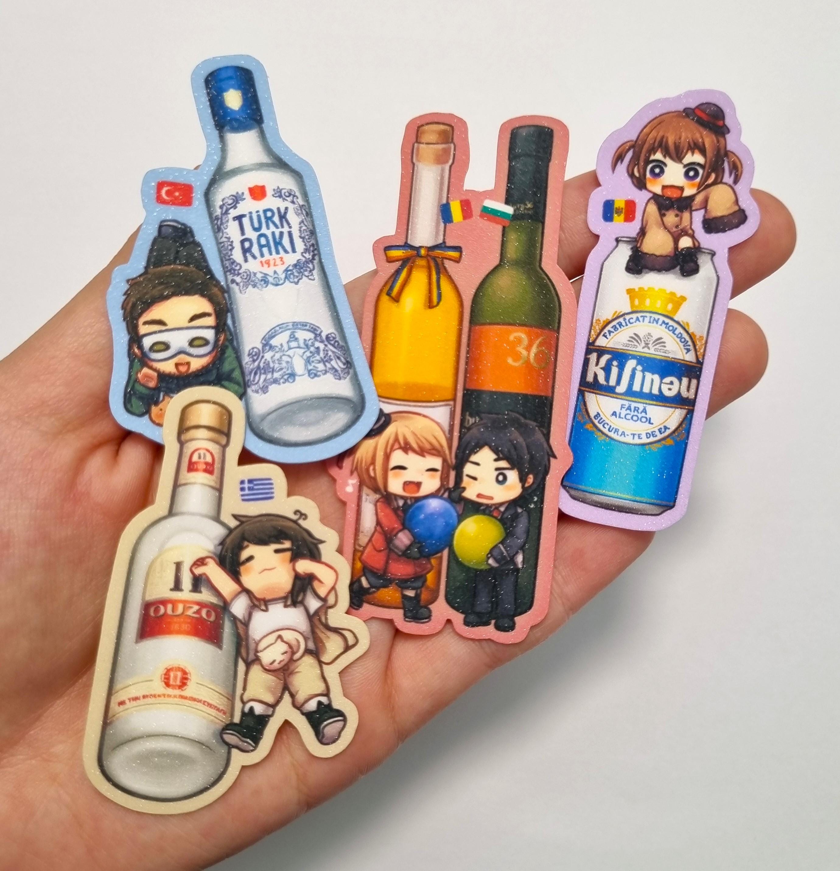 Hetalia Stickers – APH Balkan-southeastern Europe Alcoholic Drinks