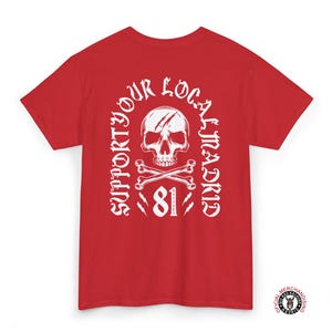 Red Support 81 Skull T-Shirt - Hells Angels Motorcycle Tee