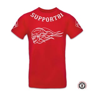 Support 81 Madrid Skull Rider T-Shirt: Hells Angels Motorcycle Apparel