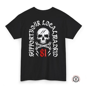 Support 81 Skull Motorcycle T-Shirt - Hells Angels Biker Tee