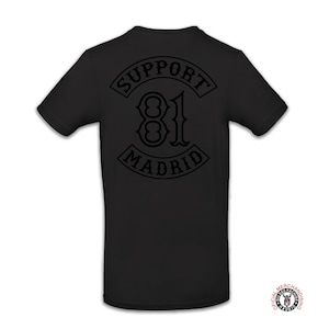 Support 81 Patch T-Shirt Premium Black Edition Madrid