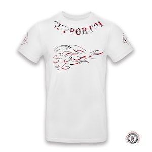 Support 81 Madrid Camouflage Skull T-Shirt: Motorcycle Club Style