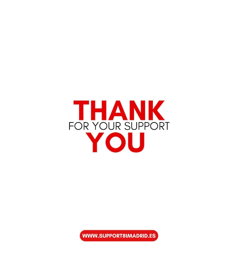 Thank you for your support.